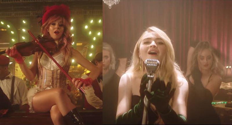 Sabrina Carpenter en Lindsey Stirling werken samen voor de video 'You're A Mean One, Mr. Grinch'