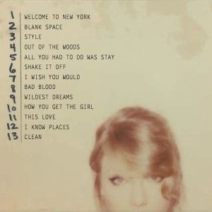 Taylor Swift 1989 Volledige tracklijst